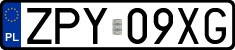 License plates of Poland, Regular car plates