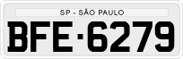 License plate of Brazil, Private owners (1990)