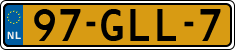 License plate of the Netherlands, Cars