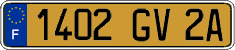 French license plate, FNI