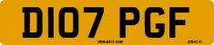 License plate of the United Kingdom, 1983 year system