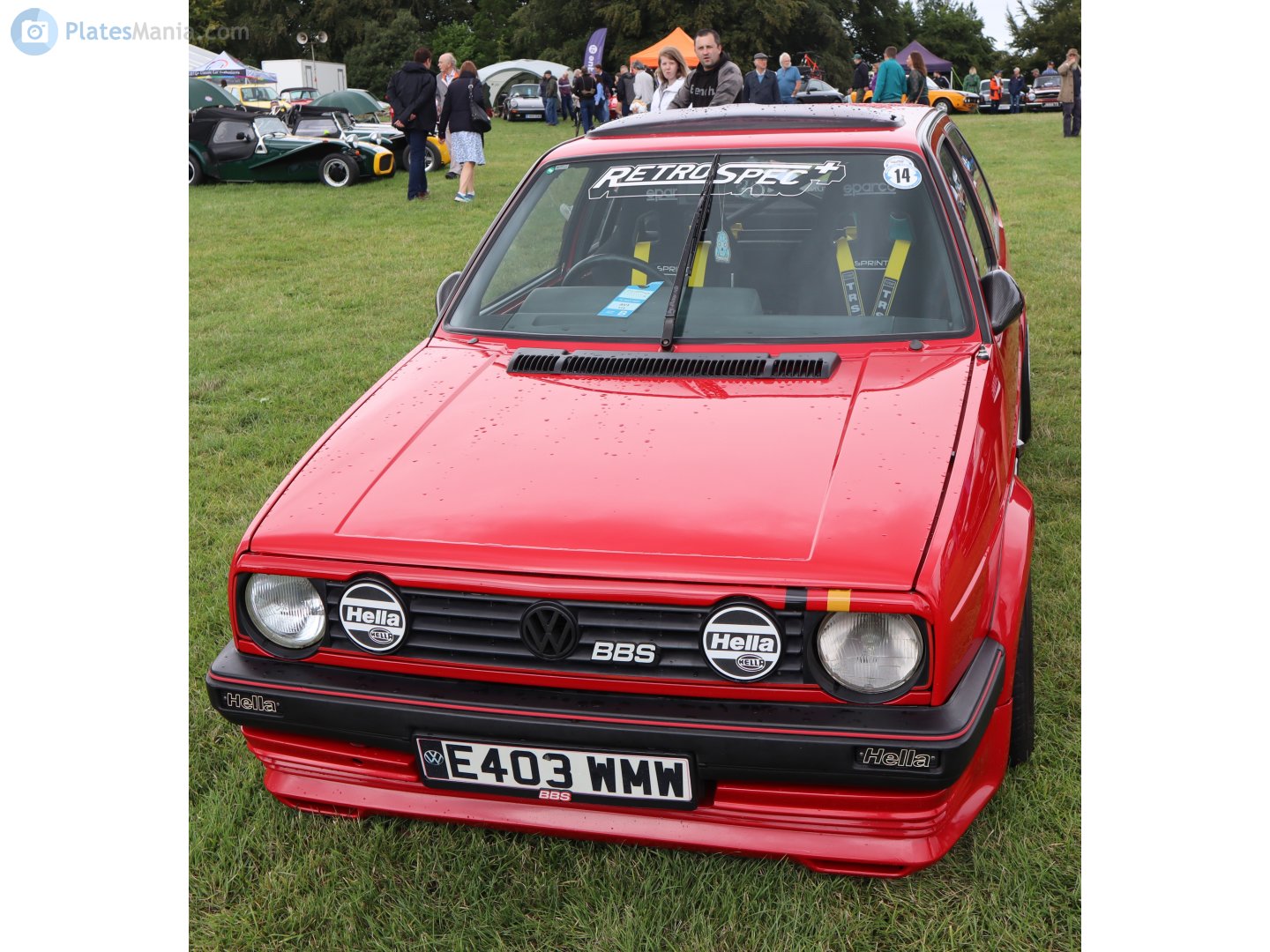 E403WMW, Volkswagen Golf 2nd gen 3-door Hatch (19/1G), 1983–1992