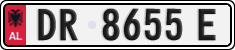License plate of Albania, Cars (1993)
