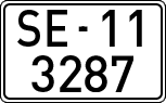 License plates of Spain, 1900 year series