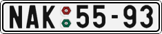 License plate of the Czech Republic, Cars (1960)