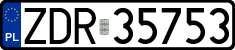 License plates of Poland, Regular car plates