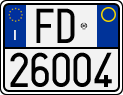 License plate of Italy, Motorcycles (1994 year series)