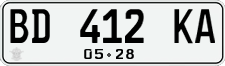 License plate of Indonesia, Regular plates