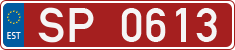 License plate of Estonia, Sportcars