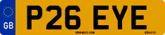 License plate of the United Kingdom, 1983 year system