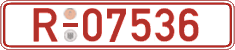 German license plate, Red license plates