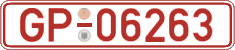 German license plate, Red license plates