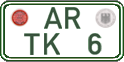 German license plate, Regular plates