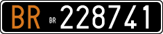 License plate of Italy, Cars (1927 year series)