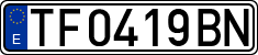 License plates of Spain, 1971 year series