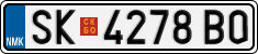 License plate of North Macedonia, Regular plates (2012)