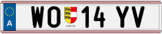 License plate of Austria, Regular plates