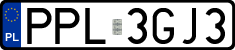 License plates of Poland, Regular car plates