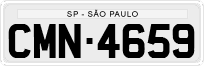 License plate of Brazil, Private owners (1990)