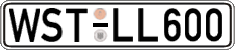 German license plate, Regular plates