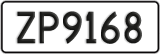 License plate of New Zealand, AB1(234)