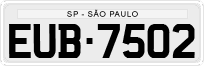 License plate of Brazil, Private owners (1990)
