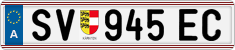 License plate of Austria, Regular plates