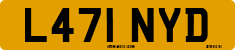 License plate of the United Kingdom, 1983 year system