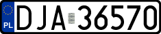 License plates of Poland, Regular car plates