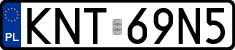 License plates of Poland, Regular car plates