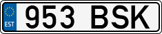 License plate of Estonia, Regular car plates