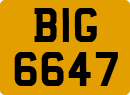 License plate of the United Kingdom, Northern Ireland (1966)