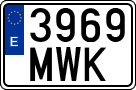 License plates of Spain, Ordinary (2000)