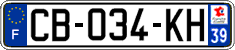 French license plate, SIV (ordinary)