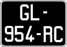 French license plate, SIV (oldtimers)