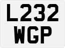 License plate of the United Kingdom, 1983 year system