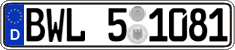 German license plate, Regional authorities