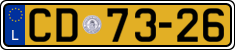 License plate of Luxembourg, Diplomatic