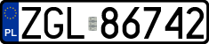 License plates of Poland, Regular car plates