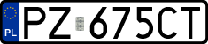 License plates of Poland, Regular car plates
