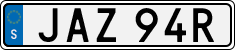 License plate of Sweden, Regular plates