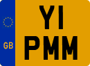 License plate of the United Kingdom, 1983 year system