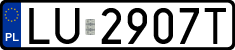License plates of Poland, Regular car plates