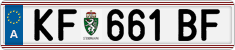 License plate of Austria, Regular plates