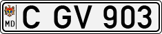 License plate of Moldova, Cars (1992)