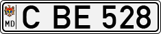 License plate of Moldova, Cars (1992)