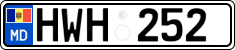 License plate of Moldova, Cars (2015)