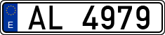 License plates of Spain, 1900 year series