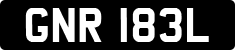 License plate of the United Kingdom, 1963 year system