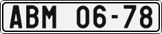 License plate of the Czech Republic, Cars (1960)
